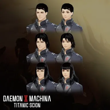Daemon X Machina: Titanic Scion - Hairstyle Set 3