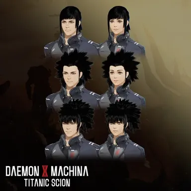 Daemon X Machina: Titanic Scion - Hairstyle Set 4