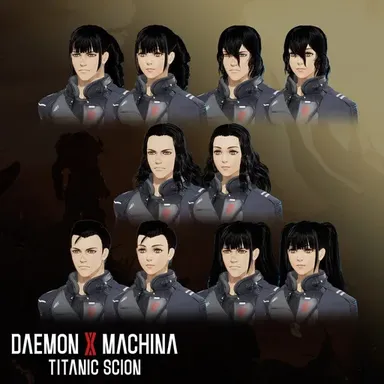 Daemon X Machina: Titanic Scion - Hairstyle Set 6