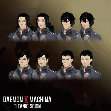 Daemon X Machina: Titanic Scion - Hairstyle Set 8