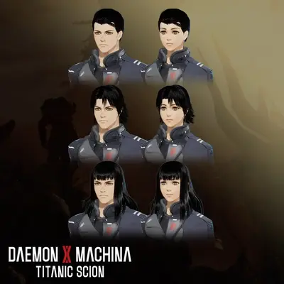 Daemon X Machina: Titanic Scion - Hairstyle Set 3