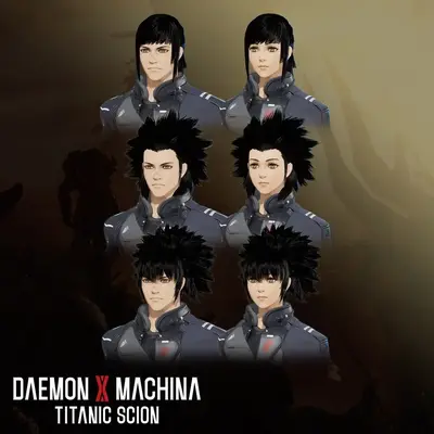 Daemon X Machina: Titanic Scion - Hairstyle Set 4