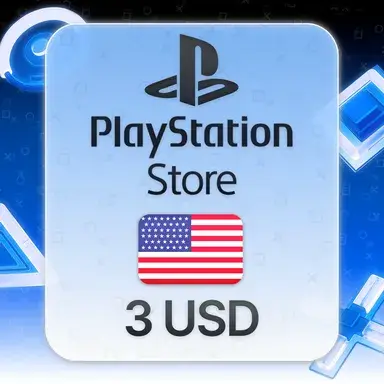 Подарочная карта PlayStation Store 3 USD, США