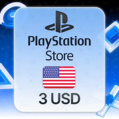 Подарочная карта PlayStation Store 3 USD, США