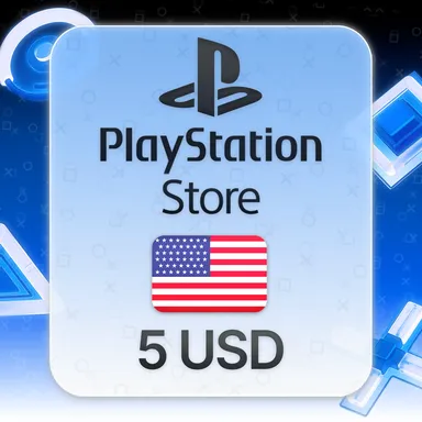 Подарочная карта PlayStation Store 5 USD, США
